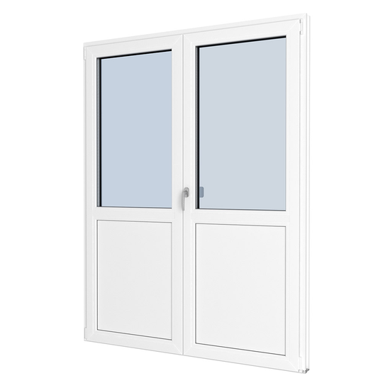 dubbel, panel PVC Classic Balkongdörr