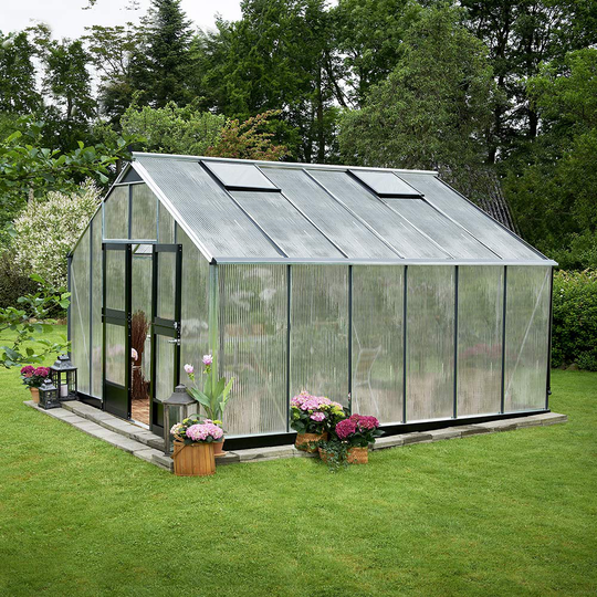Växthus Juliana Gartner Aluminium, Kanalplast, Nej