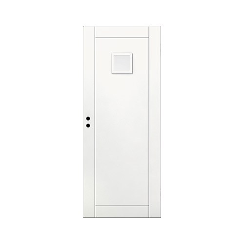 Innerdörr Frösö Grunda Design 10 x 21, Vit, Frostat glas