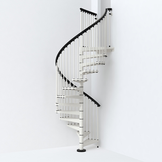 Fontanot spiraltrappa SKY 030 - Trappa 140 cm, Vit, 274-306 cm