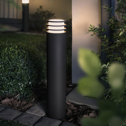 Stolplykta Philips Lucca Hue LED Svart