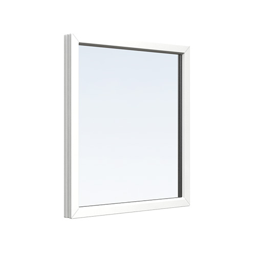 Fast fönster av PVC PVC-fönster fast 8, 12, 2-glas 1,3