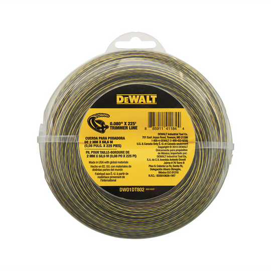 TRIMMERTRÅD DEWALT 2MM X 68.6M | Beijerbygg Byggmaterial