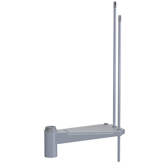 Fontanot Spin S-T 030 - Extra steg trappa 120 cm, Grå