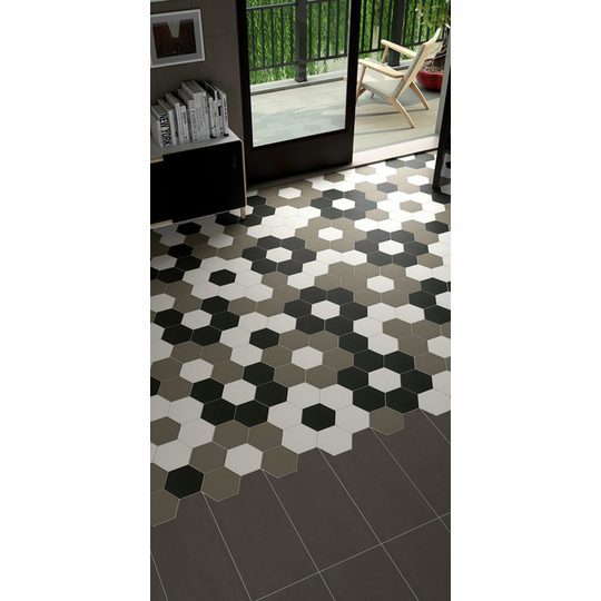 BAS HEXAGON SVART 14X16 | Beijerbygg Byggmaterial