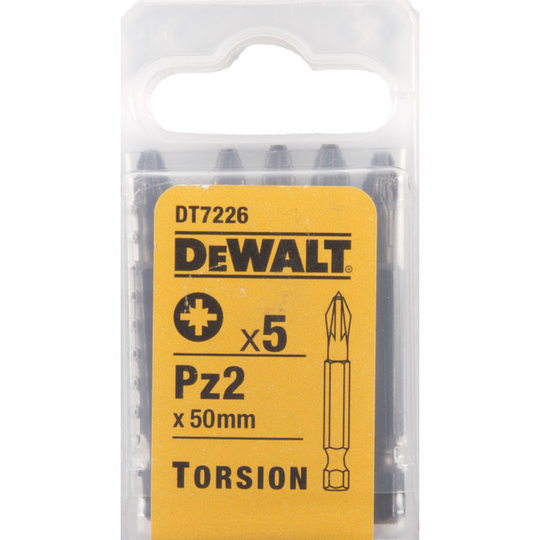 BITS POZIDRIV PZ2 50MM TORSION 5-PACK | Beijerbygg Byggmaterial