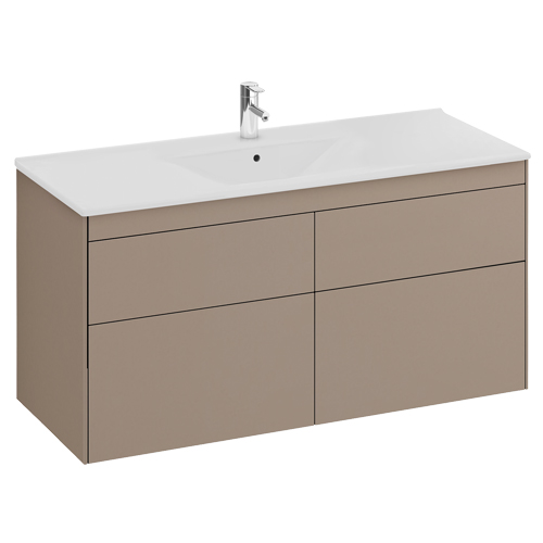 Kommod med tvättställ IFÖ Sense 1200 mm (1 blandarhål), Brun