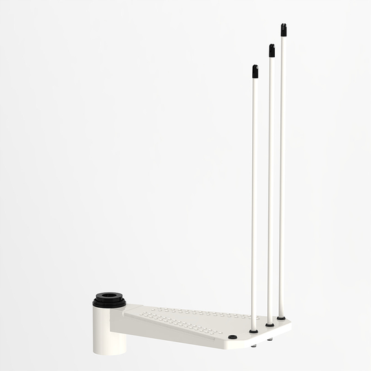 Fontanot SKY 030 - Extra steg trappa 160 cm, Vit