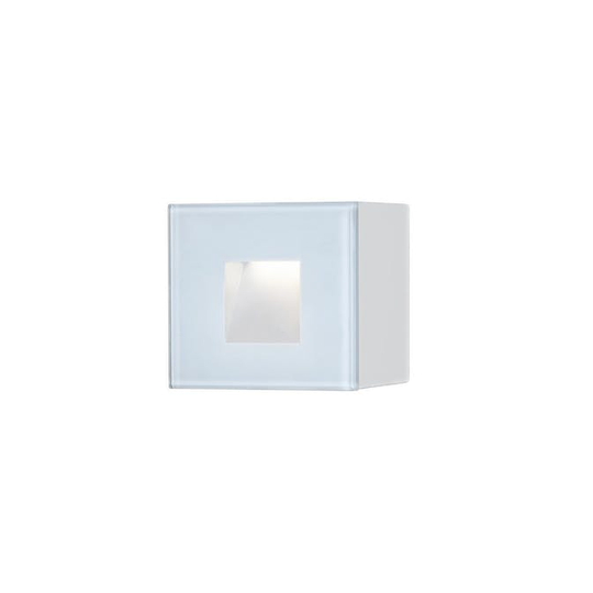 1,5W LED kvadrat Konstsmide Chieri vägglykta Vit