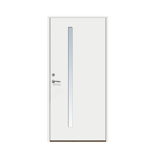 Enkeldörr till villa Hjärup 10 x 21, Högerhängd, Vit