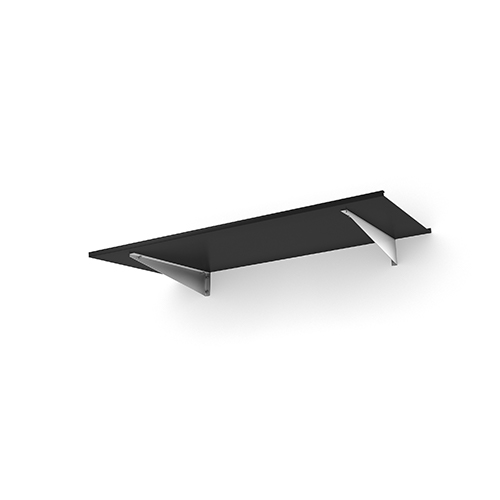 Entrétak Easy Collection - Flat Flat Vit, Flat Vit, Svart aluminium