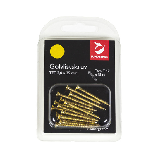 GOLVLISTSKRUV TFT GULD 3,0X35