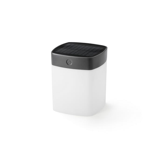 solcell 1W dimbar Konstsmide Assisi kvadrat LED Vit