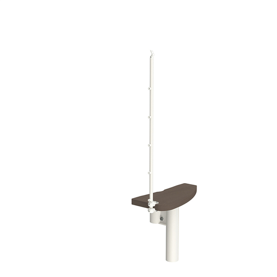 Fontanot Spin SP 010 A - Extra steg trapp Vit / Mörk alm