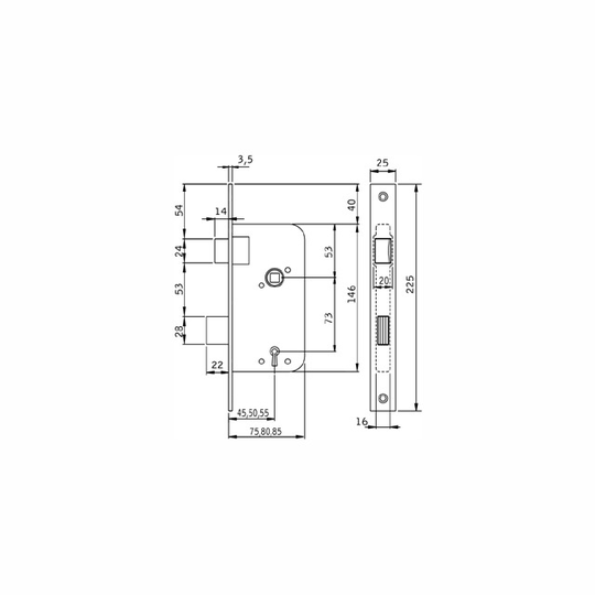 LÅSHUS 40B7-75 V SB | Beijerbygg Byggmaterial