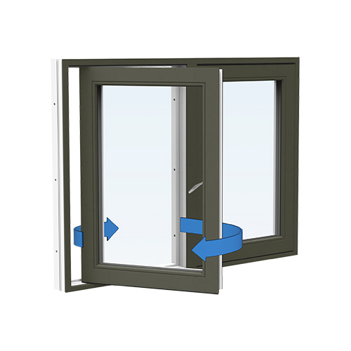 Sideswing 2-bågar Energi Aluminium 12, 8, Olivgrön
