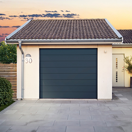 Garageport Advant Complete - Panel 2400 x 2125, Vit, Eurocylinder