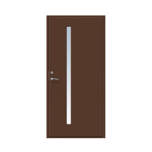 Enkeldörr till villa Hjärup 10 x 20, Högerhängd, Nötbrun