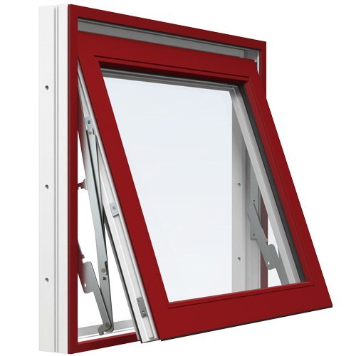 Vridfönster Energi Aluminium 9, 16, Röd