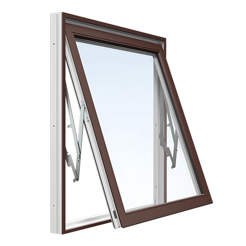Vridfönster Energi Aluminium 15, 11, Nötbrun