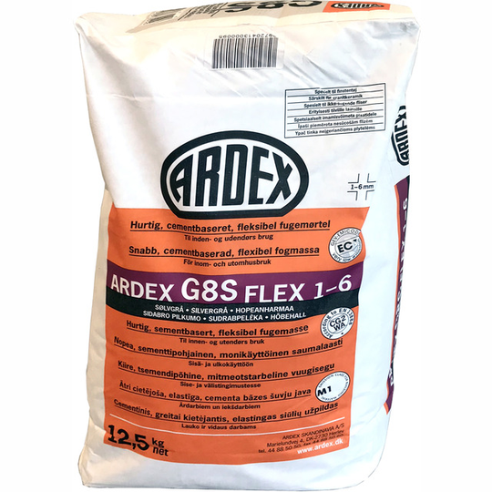 KAKELFOG G8S SILVERGRÅ 12,5KG