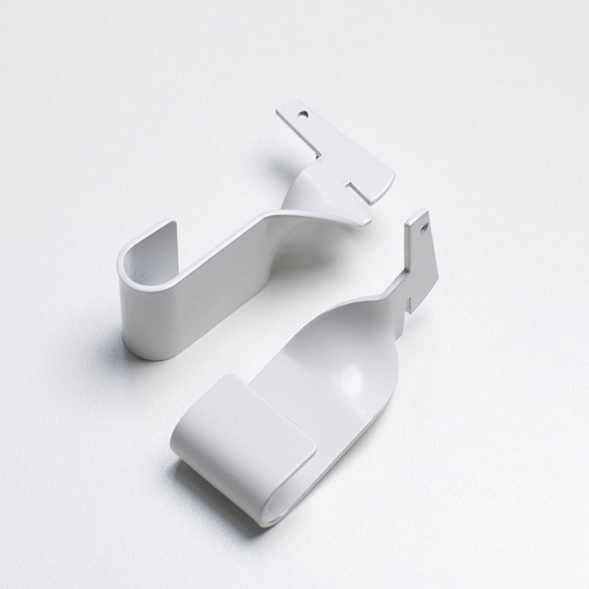 Pelly System Klädstångshållare, 2-pack Silver