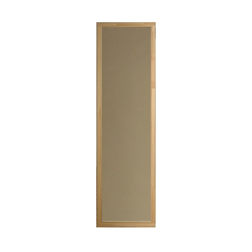 Med karm i Asp Bastufönster Rökgrått glas, 5 x 19
