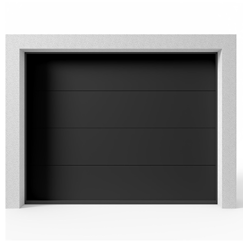Garageport Takskjutport Modern Svart, 2400x2125