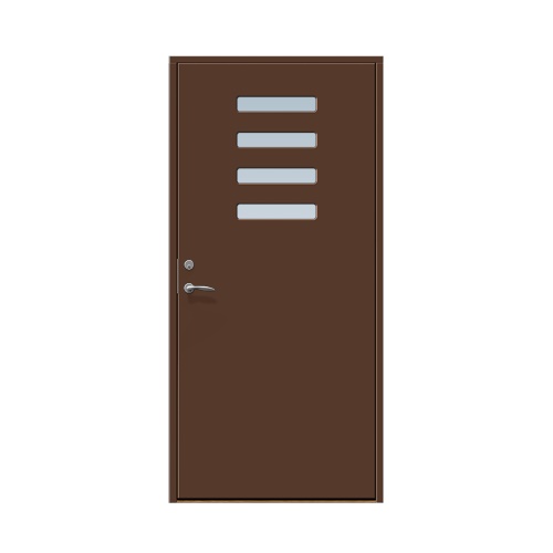 Enkeldörr till villa Röshult 9 x 21, Högerhängd, Nötbrun