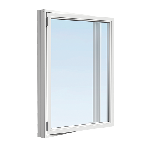 Sidohängt 1-båge Tradition Aluminium 9, 9, Isolerglas plus 1,2
