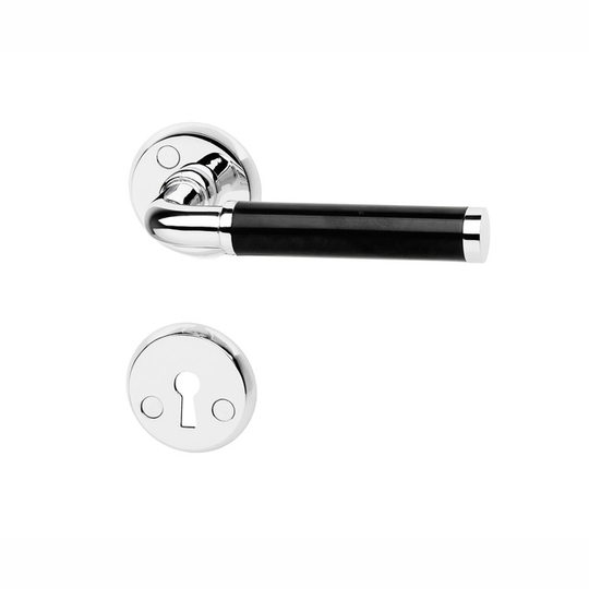 DÖRRHANDTAG A383 SVART/KROM | Beijerbygg Byggmaterial