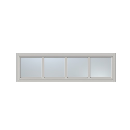 Överljus med spröjs Näs 10x5, Ljusgrå, Frostat glas