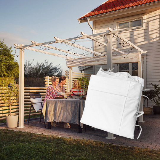 Passar Jabo pergola 4x4 m Extra tyg till pergola Vit