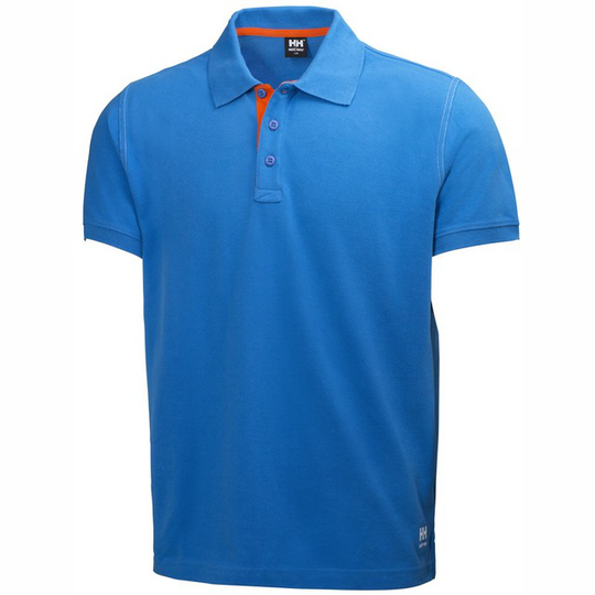 T-SHIRT KRAGE OXFORD R-BLÅ M