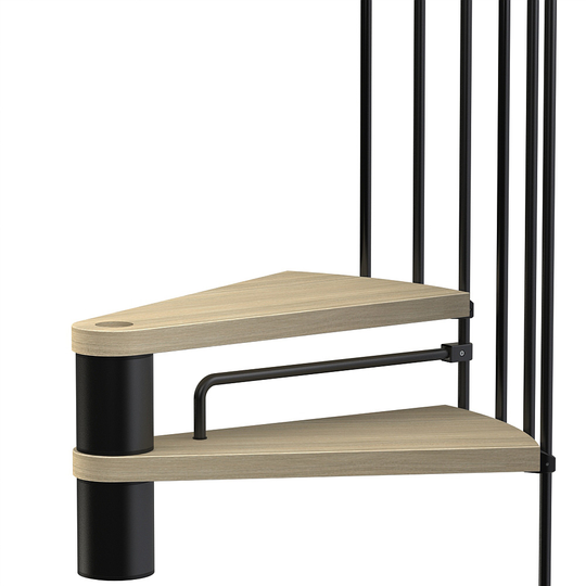 Fontanot trappa Spin T, Q Barnsäkerhetspinnar 312-356 cm, Svart