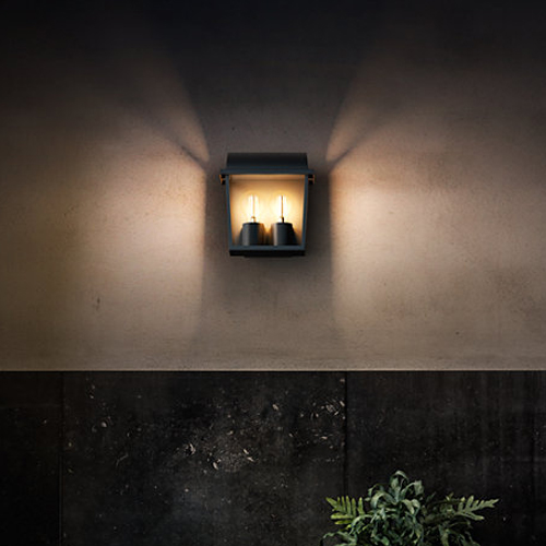 Vägglampa Philips Harvest E27 Svart