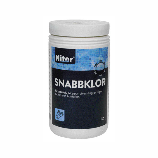 POOLKEM SNABBKLOR GRANULAT 1KG