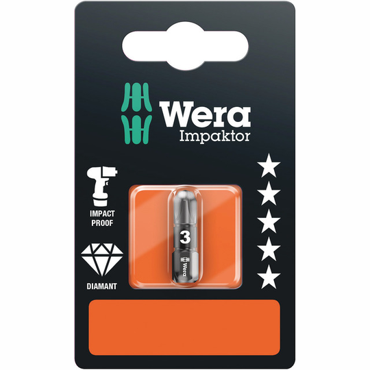 BITS IMPAKTOR WERA PZ3 25MM