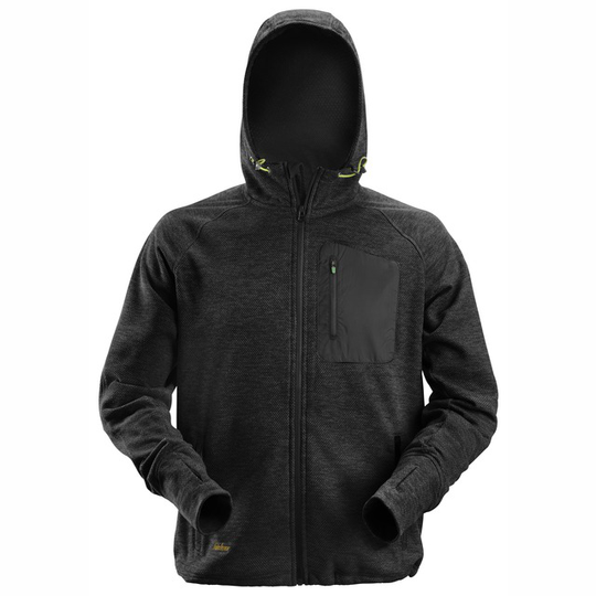 HOODIE FLEECE FW SVART XS