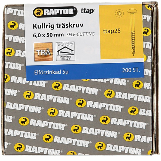 TRÄSKRUV 6,0X50 KH FZB | Beijerbygg Byggmaterial