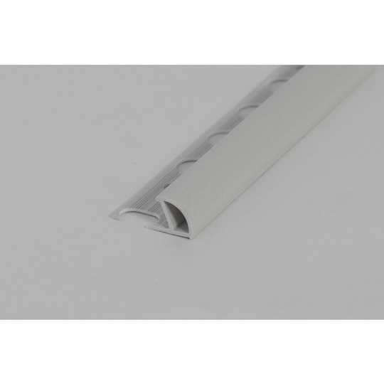 KAKELLIST I PLAST 6 MM 2500 MM LJUSGRÅ
