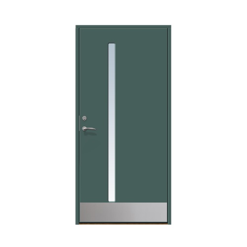 Enkeldörr till villa Hjärup 9 x 20, Högerhängd, Skogsgrön