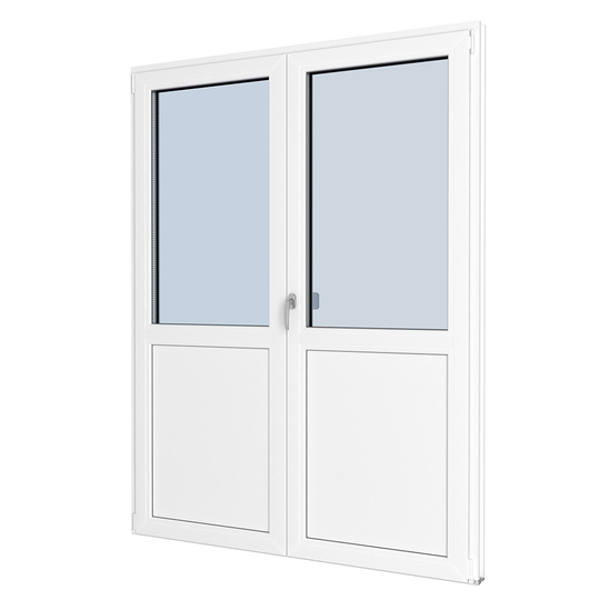 dubbel, panel PVC Premium Balkongdörr