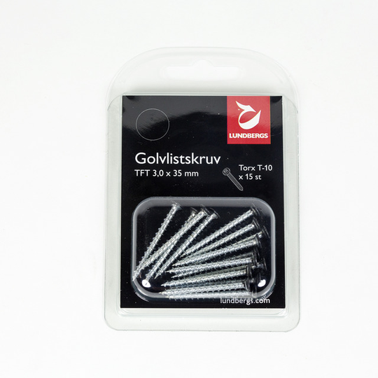 GOLVLISTSKRUV TFT SVART 3,0X35