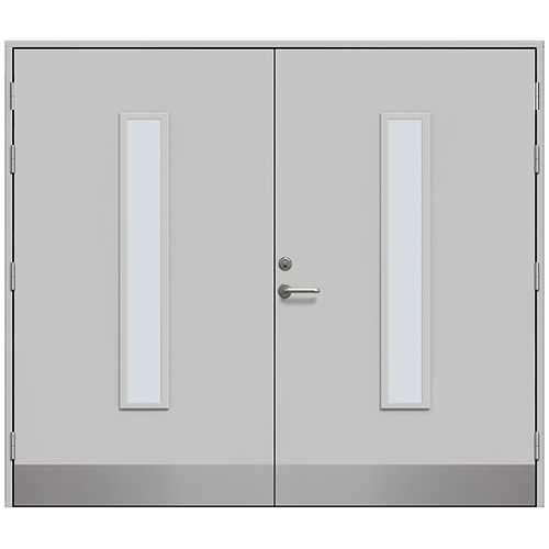 Slagport Stehag 2500 x 2100 mm, Frostat glas, Ljusgrå