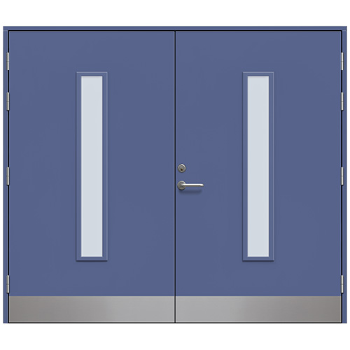 Slagport Stehag 2400 x 2100 mm, Klarglas, Skymningsblå