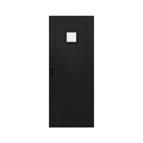 Innerdörr Frösö Grunda Design 10 x 20, Svart, Frostat glas