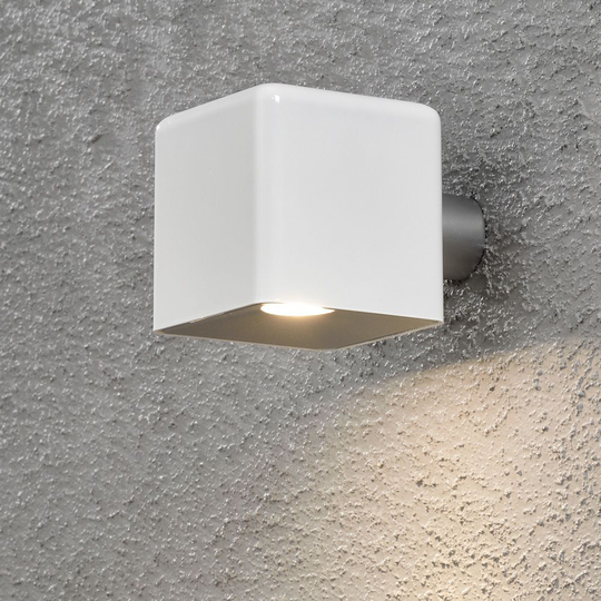Vägglykta kub Konstsmide Amalfi LED Vit