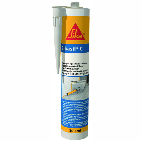 BYGGSILIKON SIKASIL-C TRANSPARENT 300ML