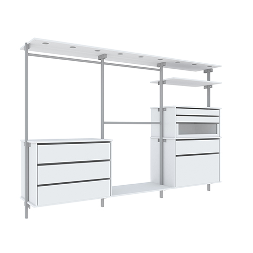 Komplett Inredning Mix 2380 mm - För 3 dörrar